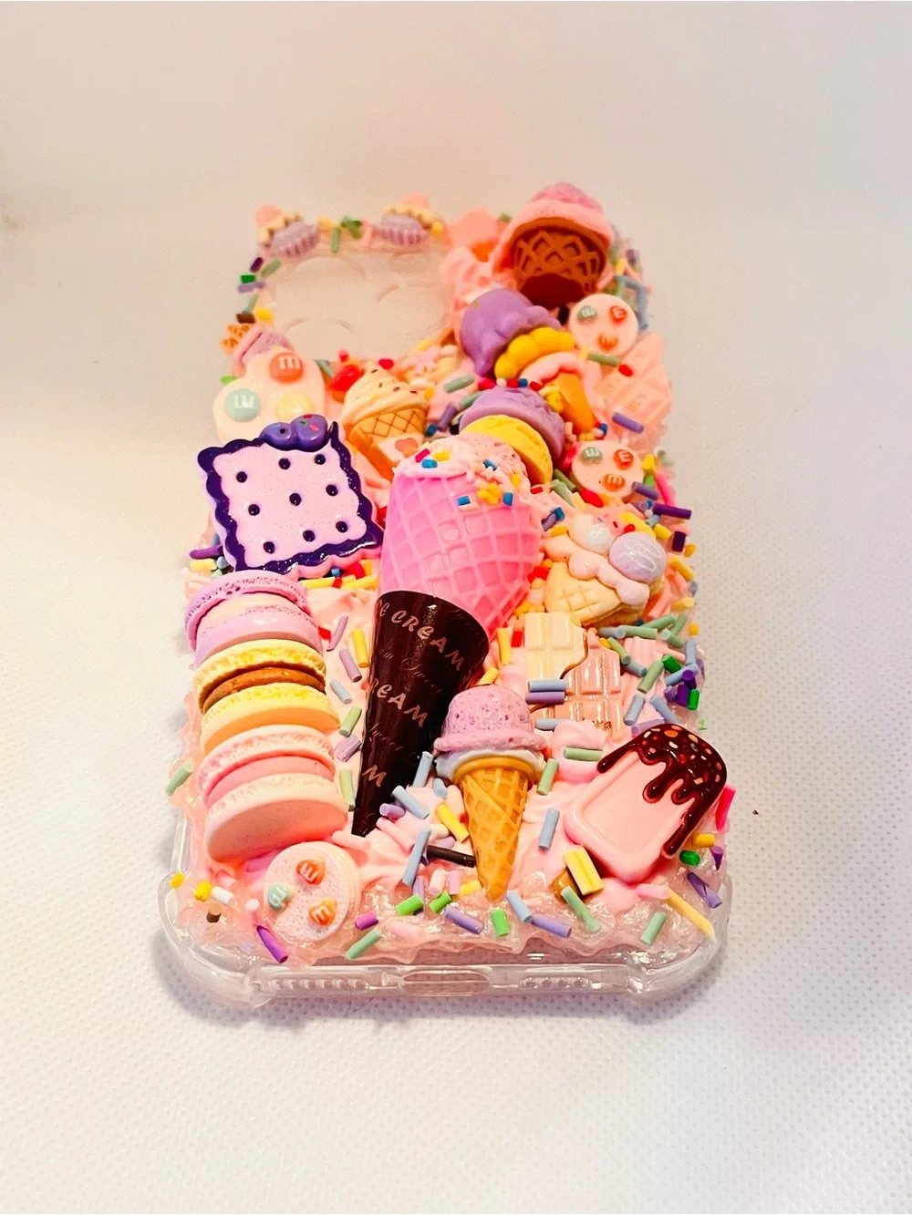 Hand Crafted Pastel Candy & Ice Cream 3D Decoden Phone Case for iphone , samsung